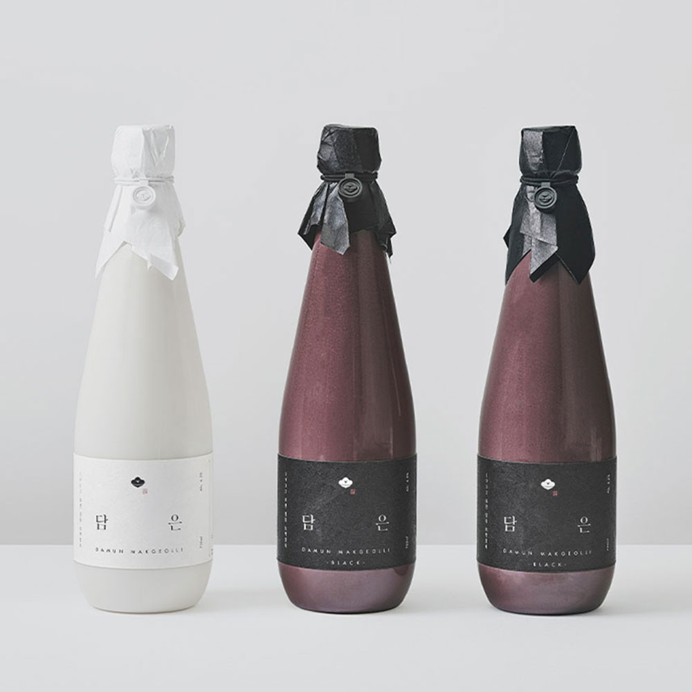 [담은 막걸리] 프리미엄 생막걸리 블랙 2병 + 담은 화이트 1병 혼합세트