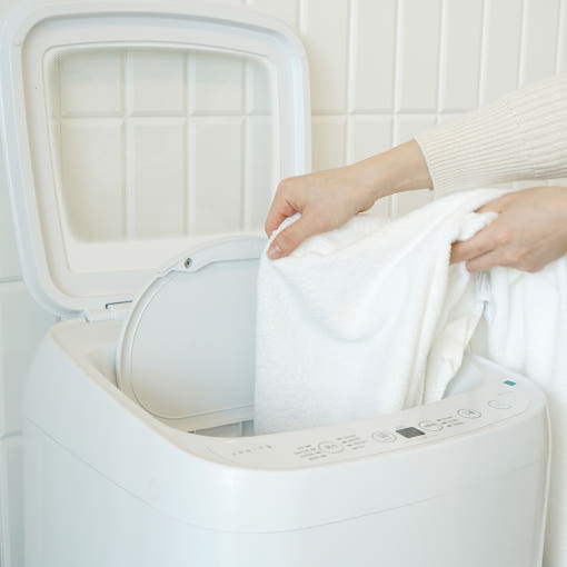 쿠잉 삶는 미니통돌이세탁기 삶음 코스 이미지