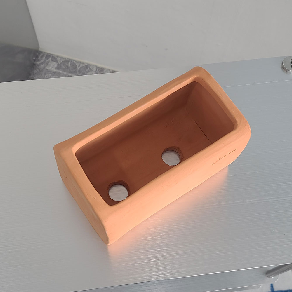테라원 수제 토분 20x11x11cm 라운드 사각 - 상세 이미지 5