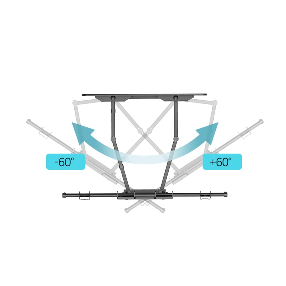 EZ 풀모션 대형 TV 벽걸이 브라켓 거치대 100Kg 100인치까지 TWST-6040 - 상세 이미지 5