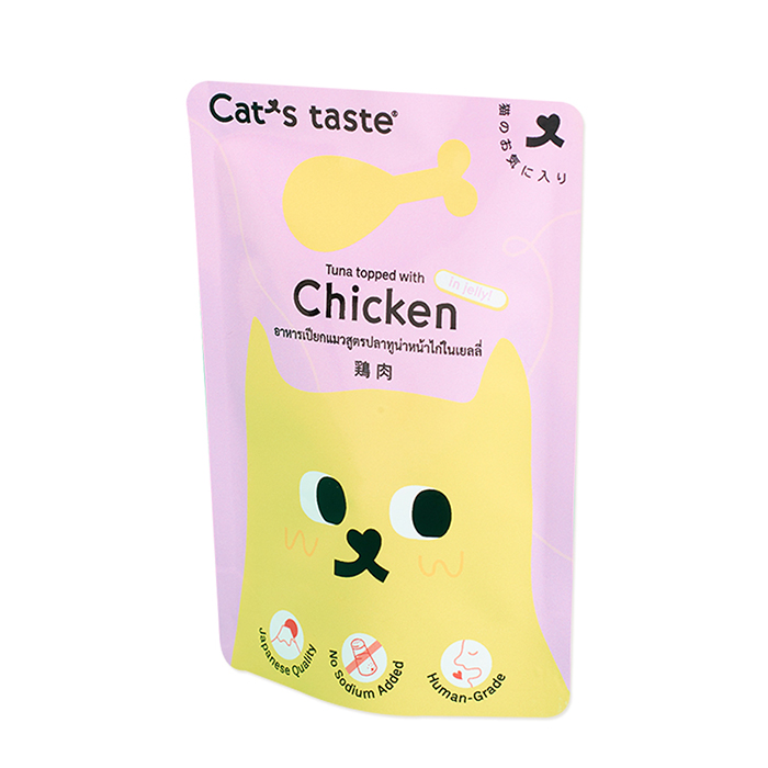 캣츠테이스트 파우치 치킨 젤리 75g 고양이간식 - 메인 이미지