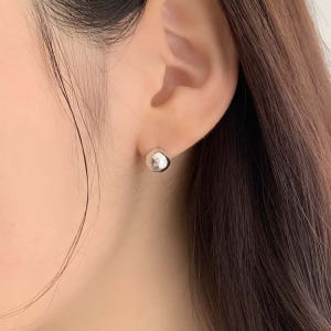 셀프러브 14k 은 볼 이어링 8,10mm - 925 실버 볼륨 원터치 ... 솔직 후기 | 실사용자 리뷰 분석 - 상품 이미지 3