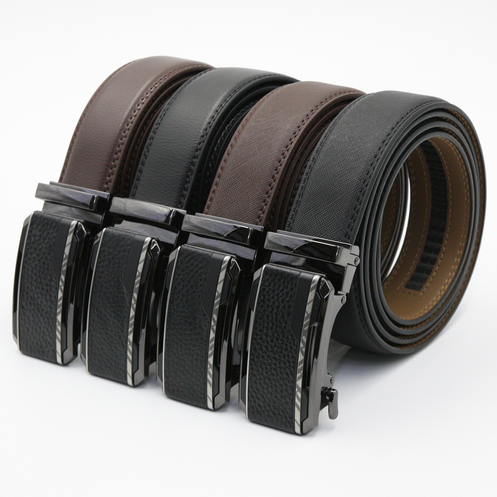 남성 가죽 벨트 허리띠 정장벨트 자동 혁대 혁띠 빅사이즈 버클 소가죽