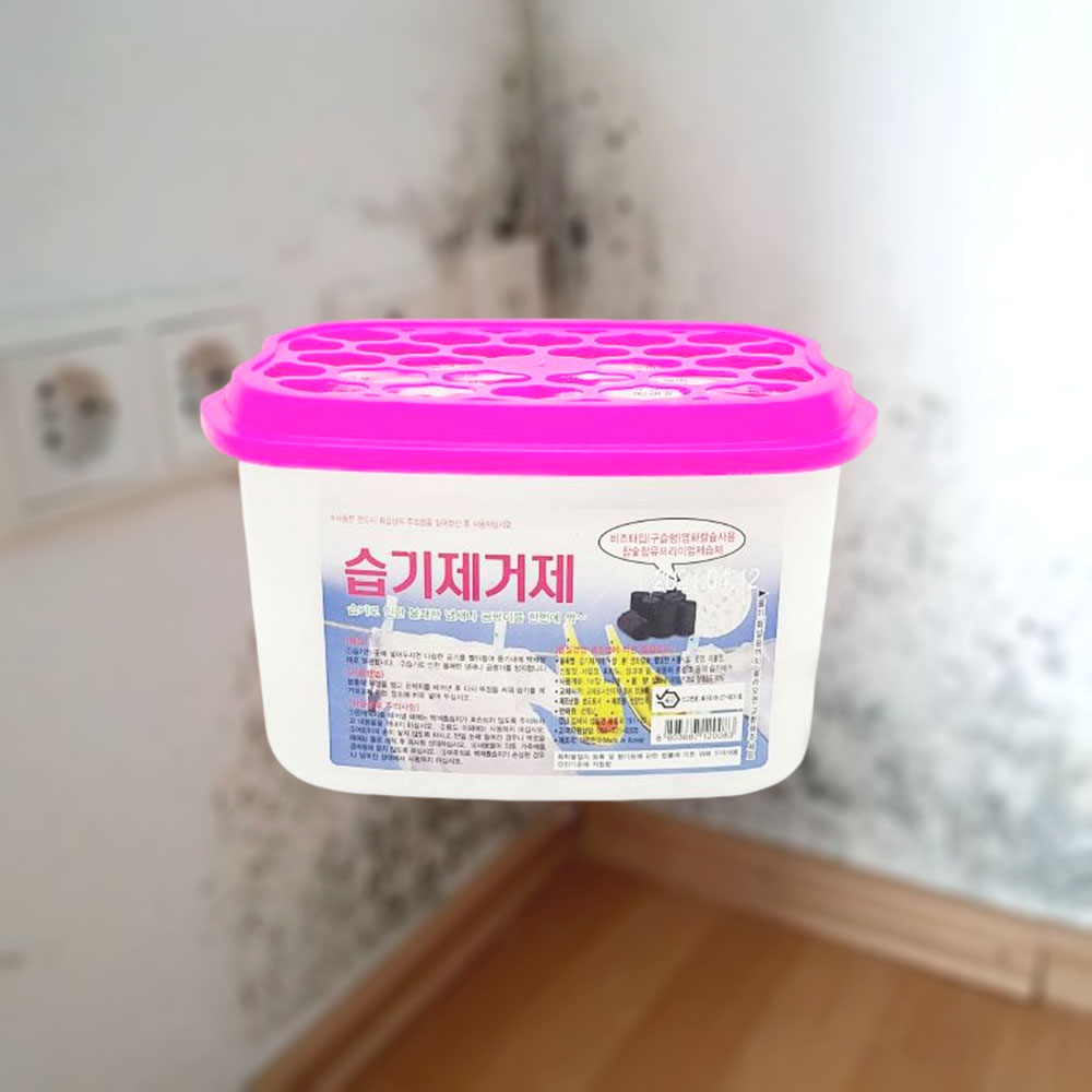 다목적 참숯 습기제거제 5개입 옷장 서랍장 곰팡이 습기 제습제