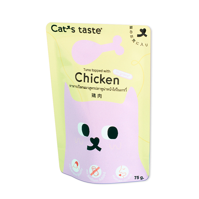 캣츠테이스트 파우치 치킨 그레이비 75g 고양이간식 - 메인 이미지