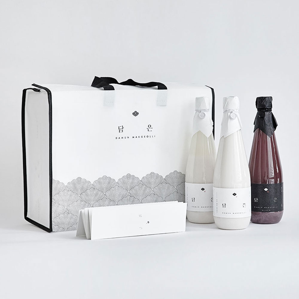 [담은 막걸리] 화이트2병+블랙 1병 선물세트