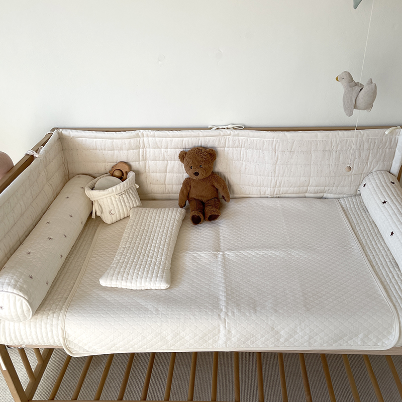 누빔 방수패드 슈퍼싱글 사이즈 신생아 아기 침대 방수요 논슬립 무형광 매트 주다르