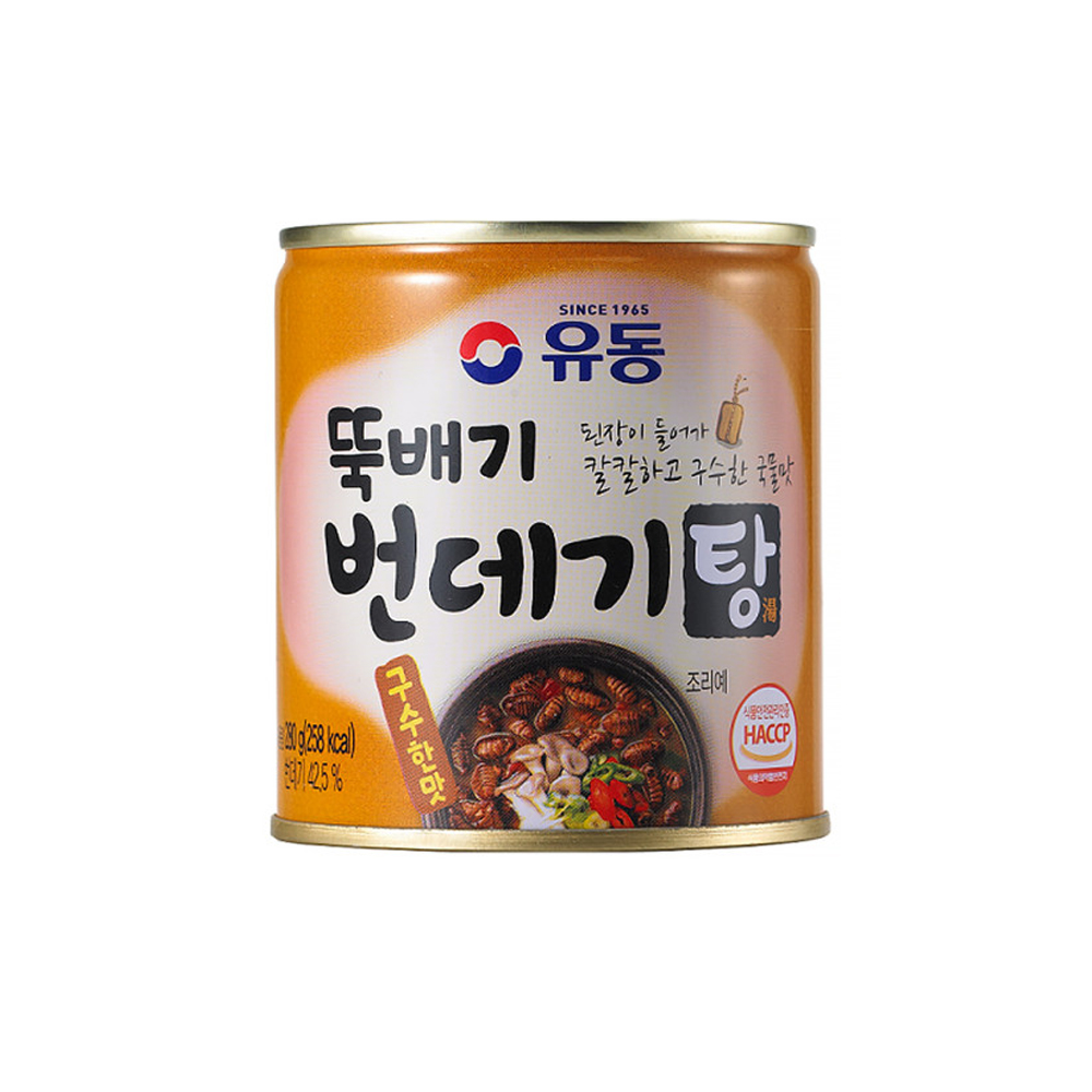 유동 뚝배기 번데기탕 얼큰한맛 280g 술안주 고단백 : MY마트
