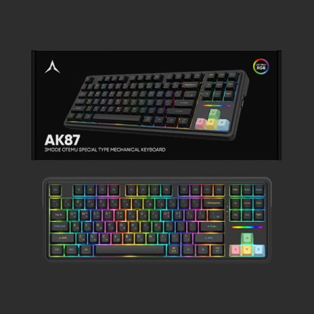 앱코 AK87 유무선 TKL 기계식 (멜론축) 블랙
