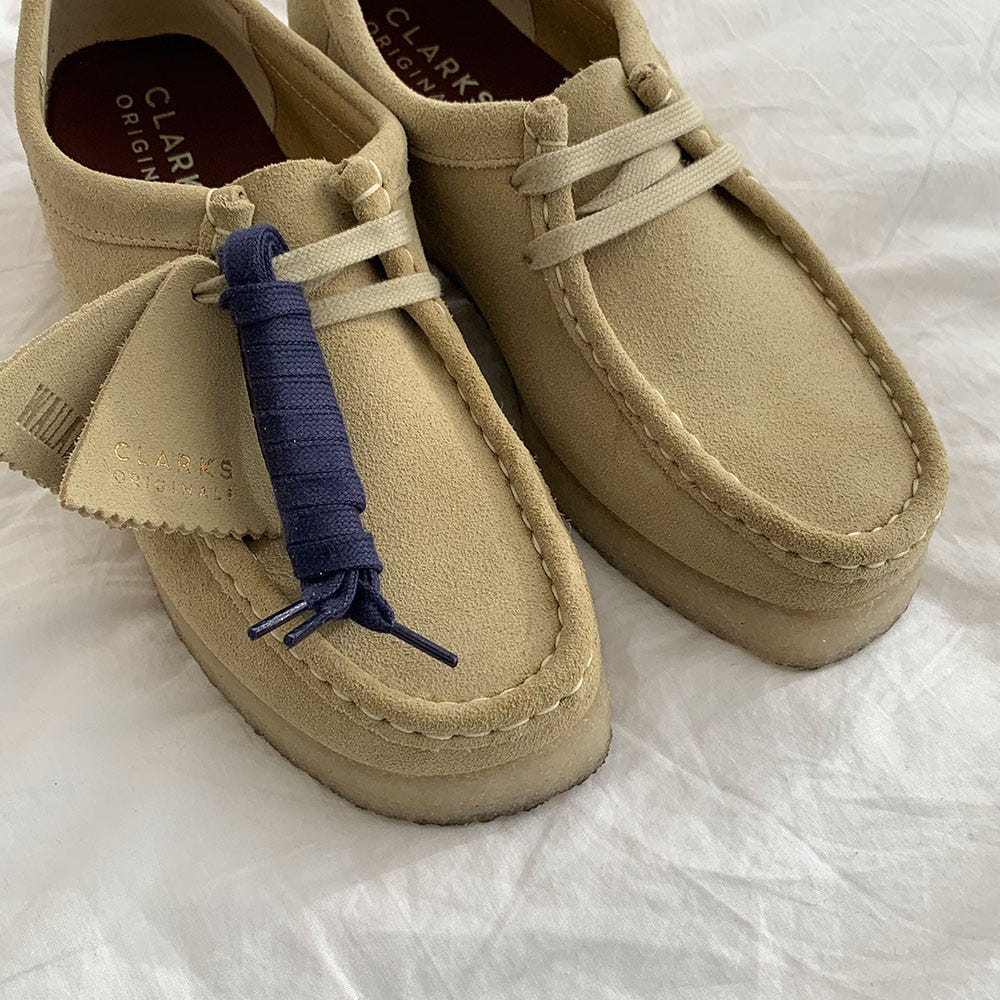 클락스 왈라비 여성 로퍼 스웨이드