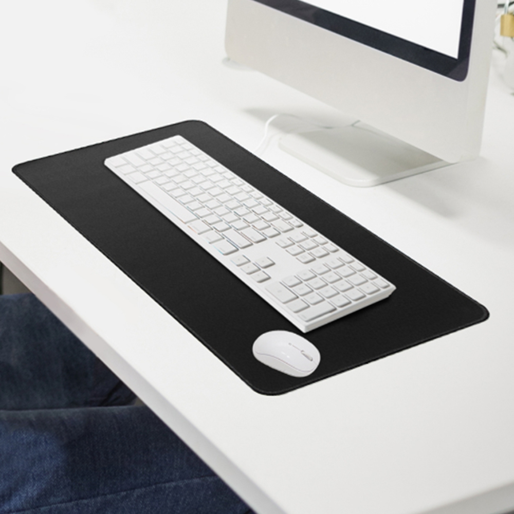 대형 마우스패드 장마우스 키보드매트 무지 블랙 60x30cm