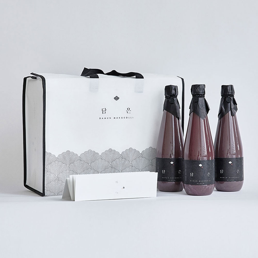 [담은 막걸리] 블랙 3병 선물세트
