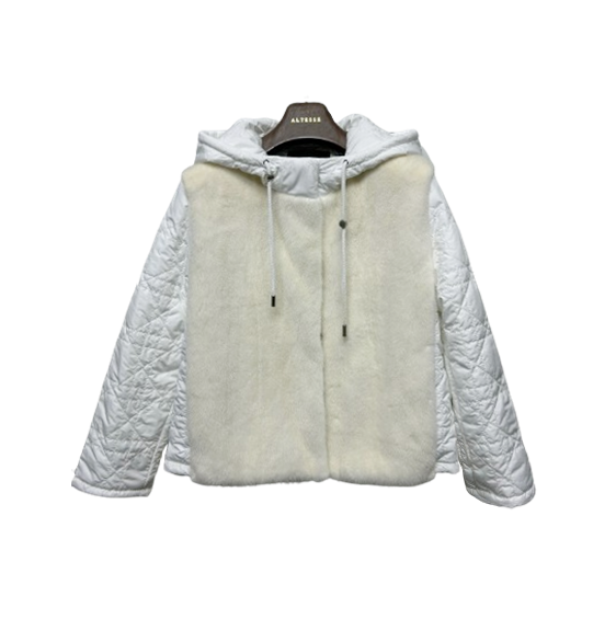 [OUTLET]까나쥬 후디드 밍크 패딩 자켓 SA06J 제품 이미지