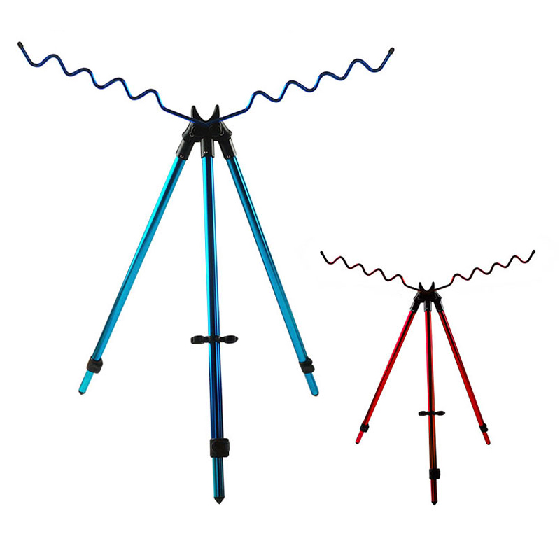 씨타임 최대9대거치 튼튼하알루미늄소재 2단 서프스탠드 원투받침대 삼각받침대