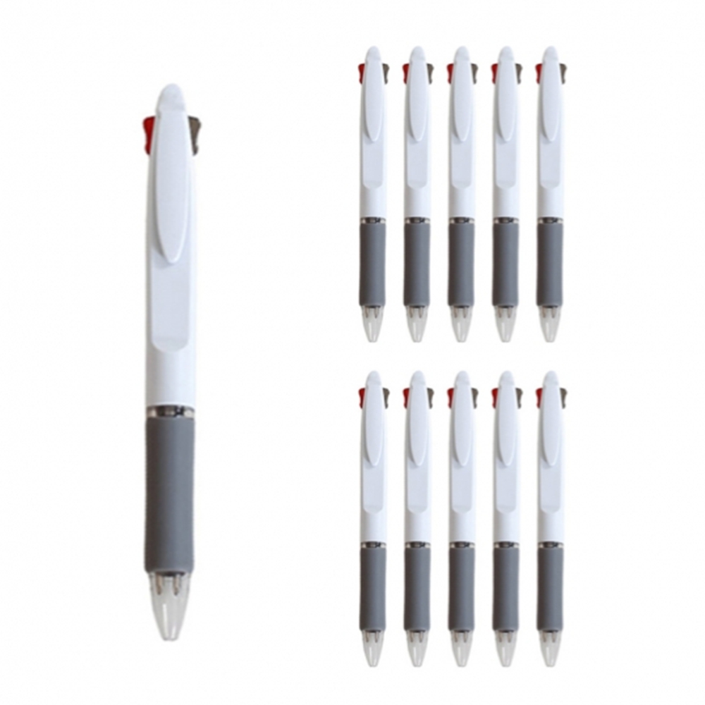 사무용 2색볼펜 다색 멀티펜 단체 판촉 0.7mm 10p세트 - 상품 이미지