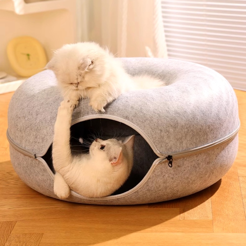 고양이 숨숨집 하우스 동굴집 애견 사계절 터널 텐트 중형