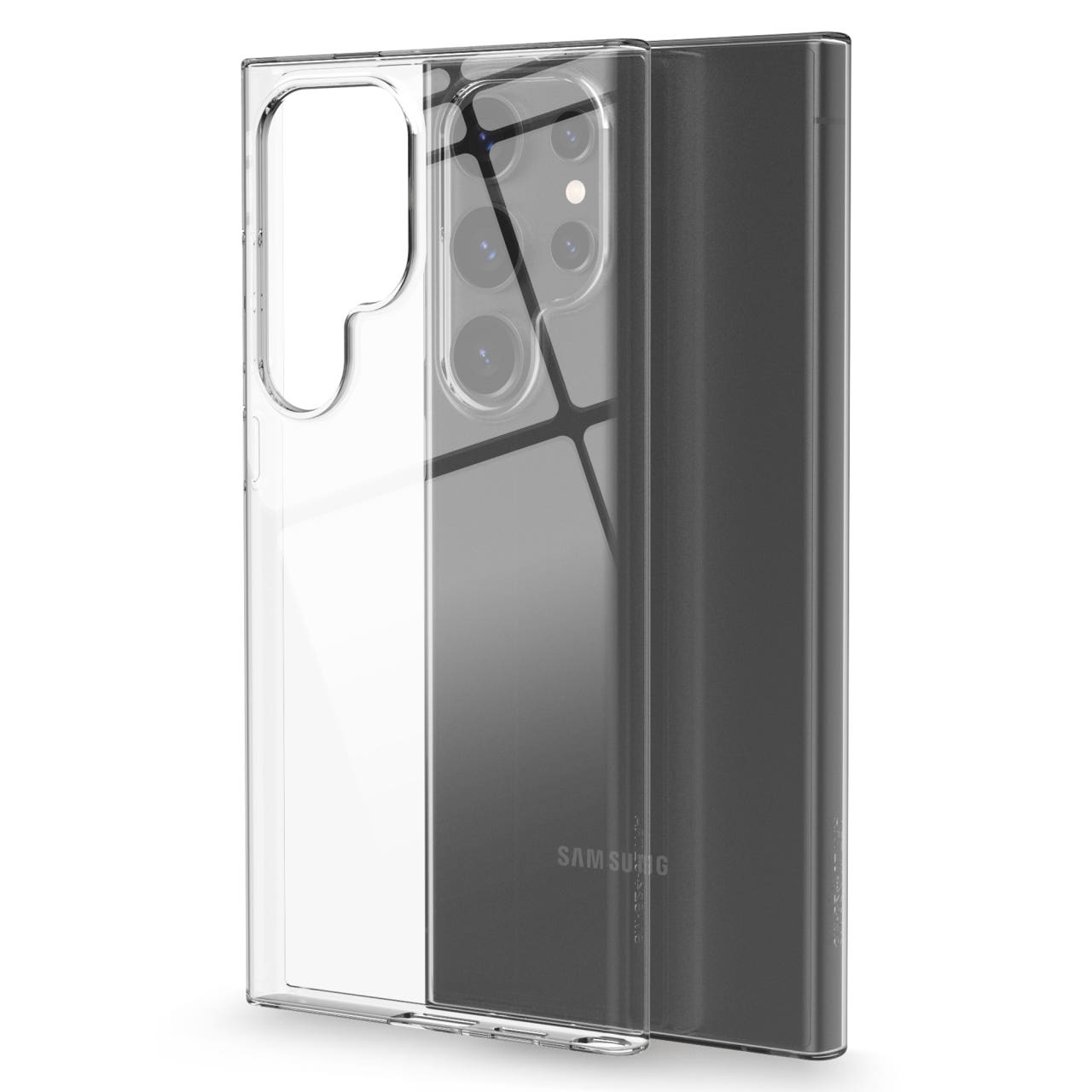 모란카노 슬라임 클리어 젤리 1+1 슬림 케이스 투명, 갤럭시S24