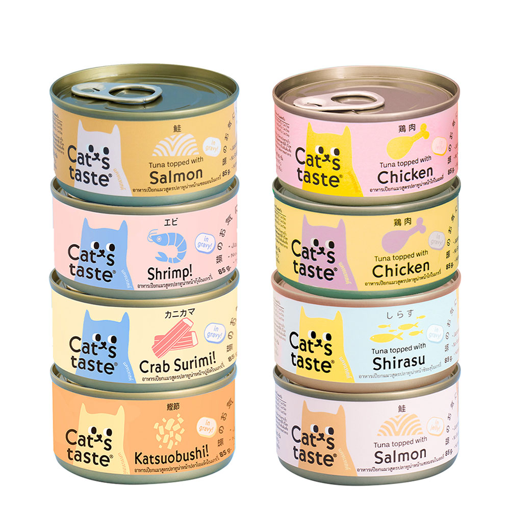 캣츠테이스트 캔 85g x 24개 게맛살 그레이비 고양이간식 - 상세 이미지 2