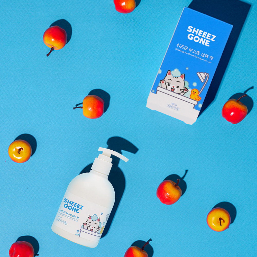 퓨어버디 고양이 부스트 샴푸 캣 저자극 애플블라썸향 300ml, 2개 - 상세 이미지 4