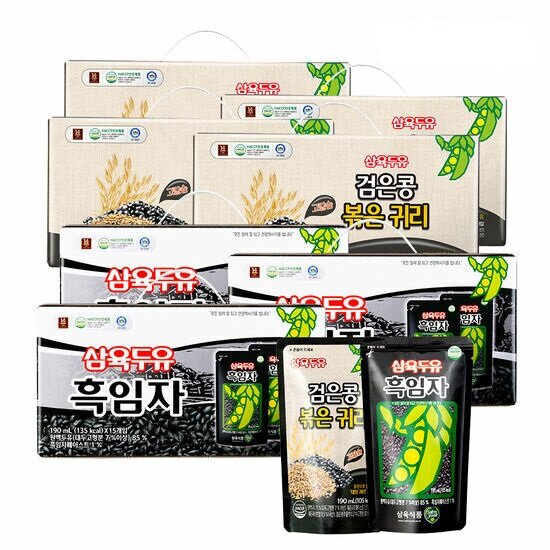 (25) 삼육두유 검은콩 볶은귀리 60팩 + 흑임자두유 45팩 (총105팩)