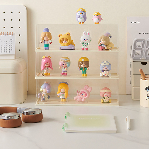 데일리스토어 1단 피규어 아크릴 투명 장식장 진열대