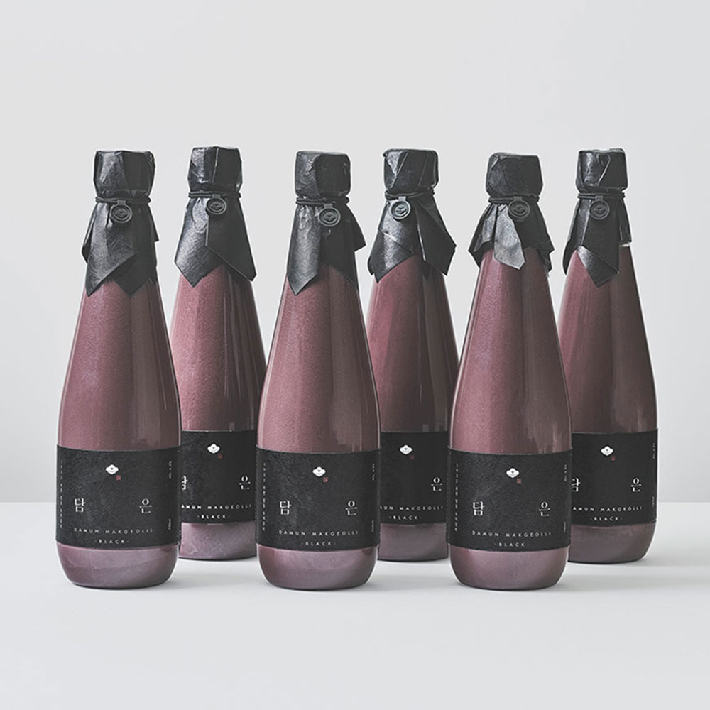 [담은 블랙] 흑미 막걸리 6.5도 750ml 6병