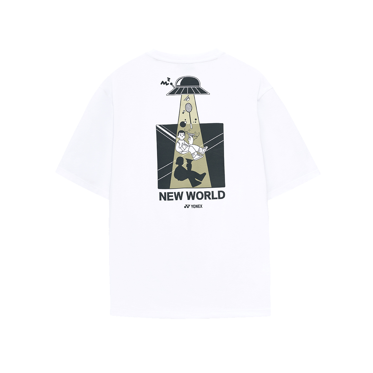 요넥스 251TS054U 배드민턴 오버핏 반팔 티셔츠 남녀공용 데일리웨어 화이트 - 상세 이미지 4