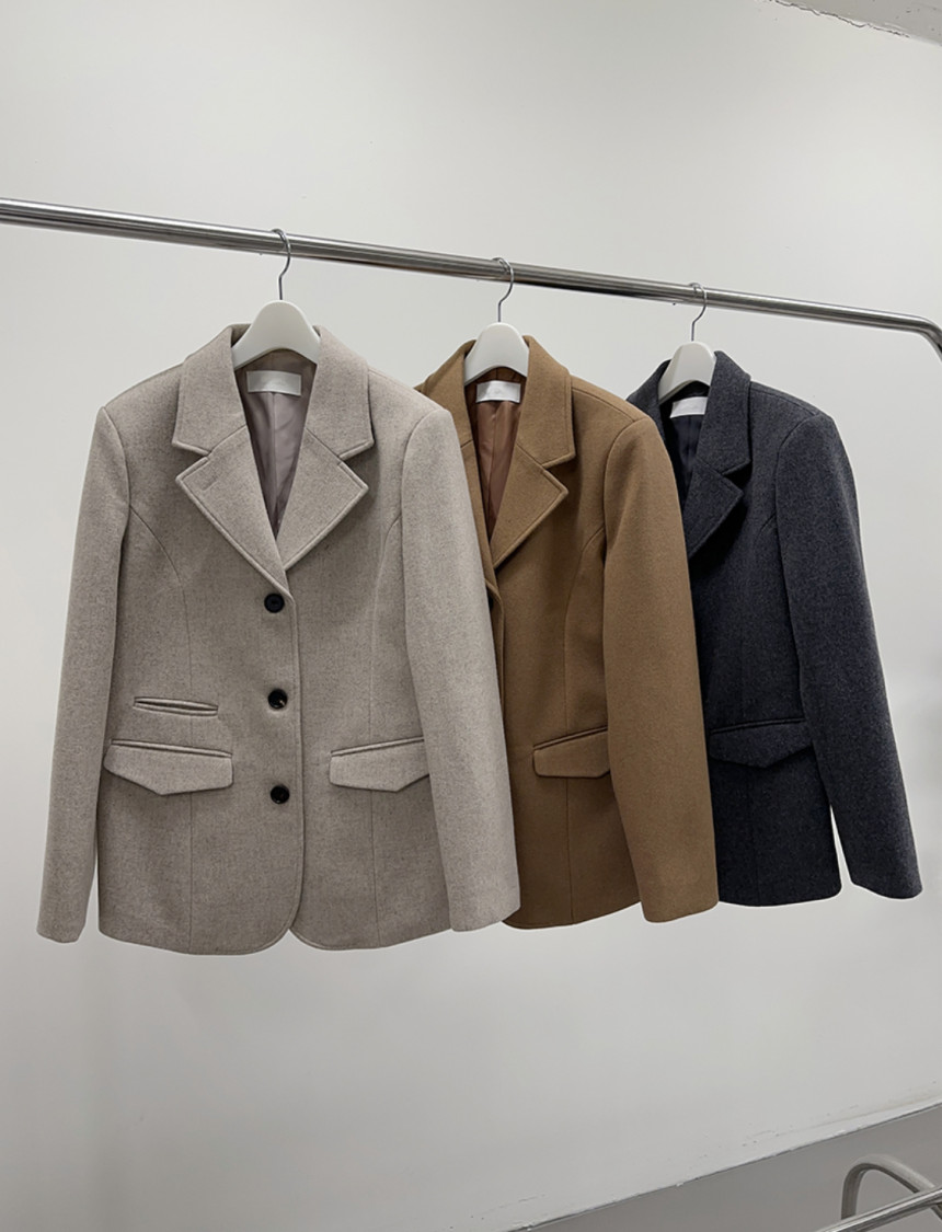 [SALE] 108파운드 몬트 울 라인 자켓 블레이져 하객룩 오피스룩 오버핏 카라 jk 3colors 상세 이미지 3