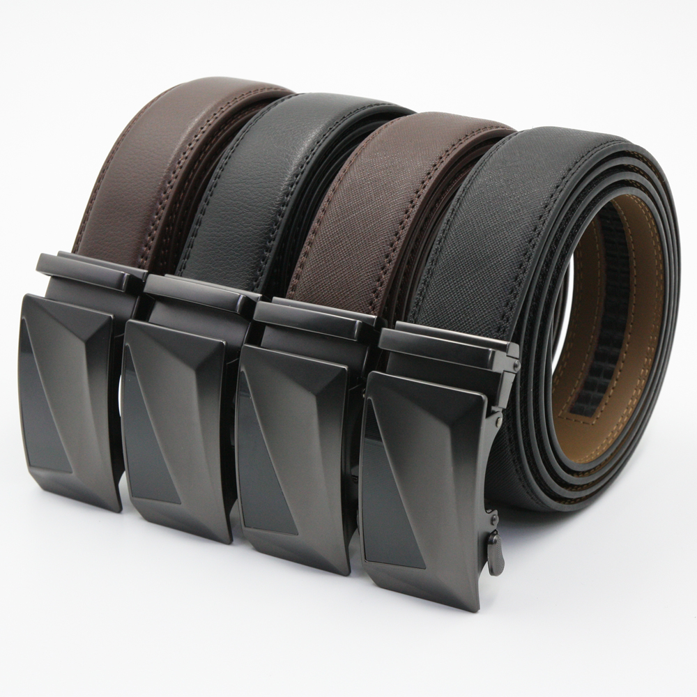 남성 가죽 벨트 허리띠 정장벨트 자동 혁대 혁띠 빅사이즈 버클 소가죽