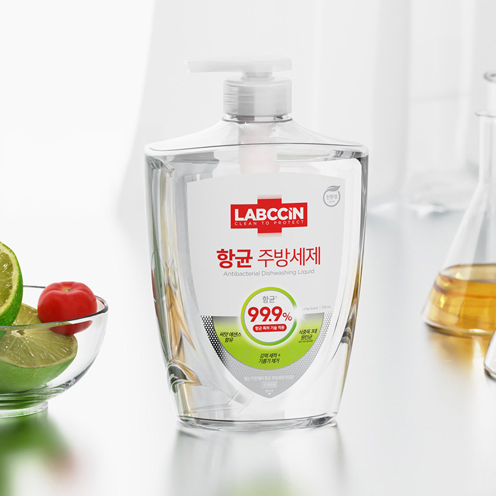 랩신 항균 주방세제 라임향 750ml 용기 - 메인 이미지