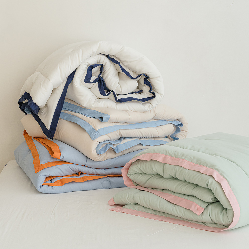 바자르 시리얼 포인트라인 먼지없는 사계절 차렵이불 패드세트 SS