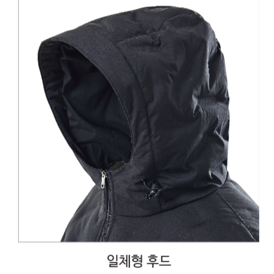 티뷰크 TBB-7502 덕다운 겨울패딩 베이직 오리털 패딩 점퍼 작업 근무복 현장 단체복 - 상세 이미지 4
