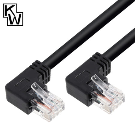 CAT.6 UTP 왼쪽 꺾임 기가비트 랜선 3m KW603LN
