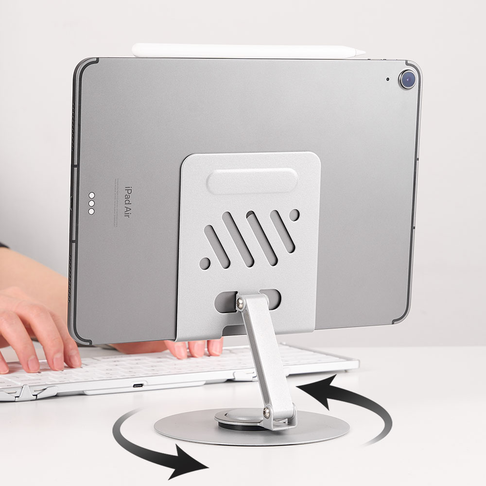 온아워 회전 태블릿 거치대 휴대용 책상 알루미늄 아이패드 갤럭시탭 받침대