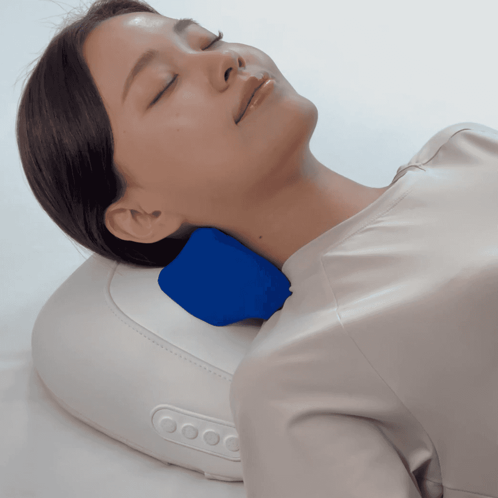 비브아 목 어깨 베개 마사지기 승모근 무선 안마기 - 상세 이미지 3