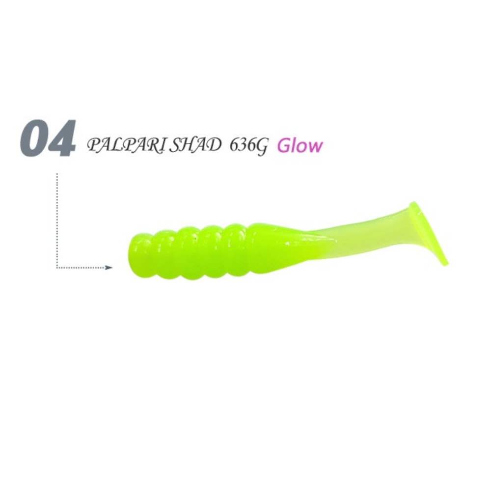 잇베이트 팔팔이쉐드 우럭 볼락 풀치웜 636G 형광그린, 5.5cm(2.2인치) - 상세 이미지 2