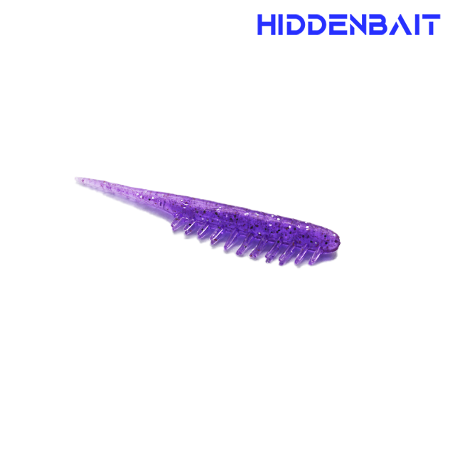 히든베이트 트리톤 볼락웜 아징웜 볼락낚시 UV점발광 집어제 첨가 012 PURPLE SILVER, 5.5cm(2.2인치) - 메인 이미지