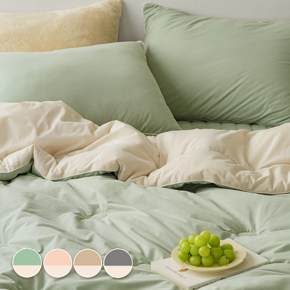 슈크림 리버시블 극세사 겨울 차렵이불 SS