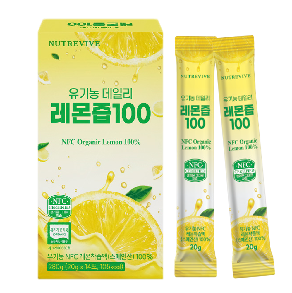 유기농 데일리 레몬즙 NFC 스페인산 레몬스틱 레몬수 레몬물 84포, 1개 - 상세 이미지 3
