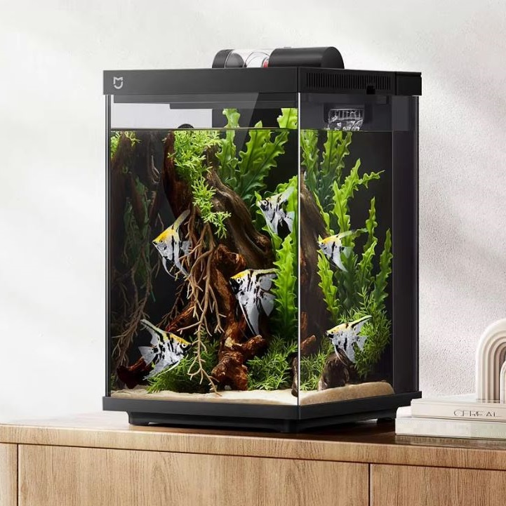 샤오미 미지아 스마트 수족관 수직형 하이큐브 어항 입문용 간편 관리 자동 사료 탁상형
