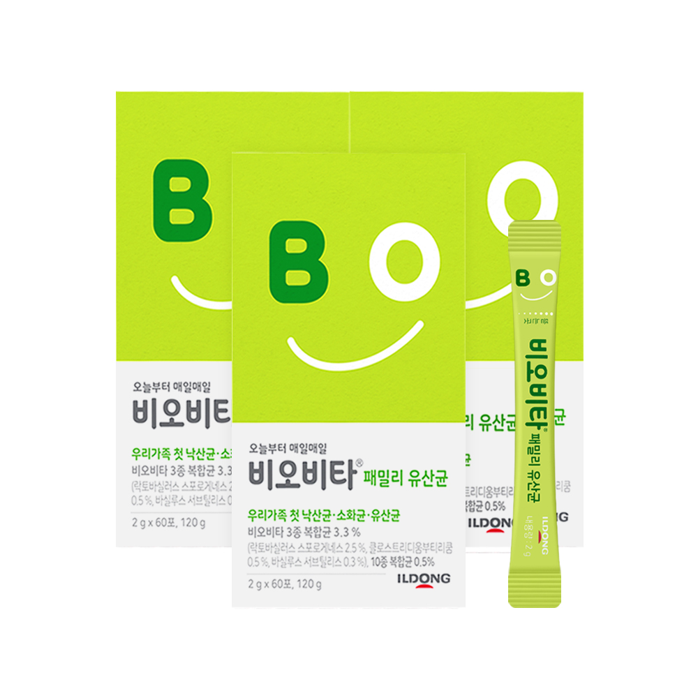 일동제약 비오비타 패밀리 유산균 60포 3개 - 상품 이미지