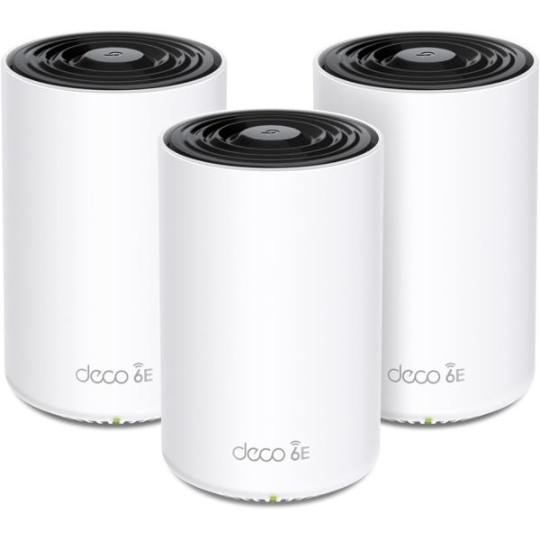 메시 와이파이 증폭기 공유기 인터넷 TPLink Deco AXE4900 트라이밴드 WiFi 6E 시스템 XE70 Pro | 2.5G WANLAN 포 New Deco XE70 Pro... 