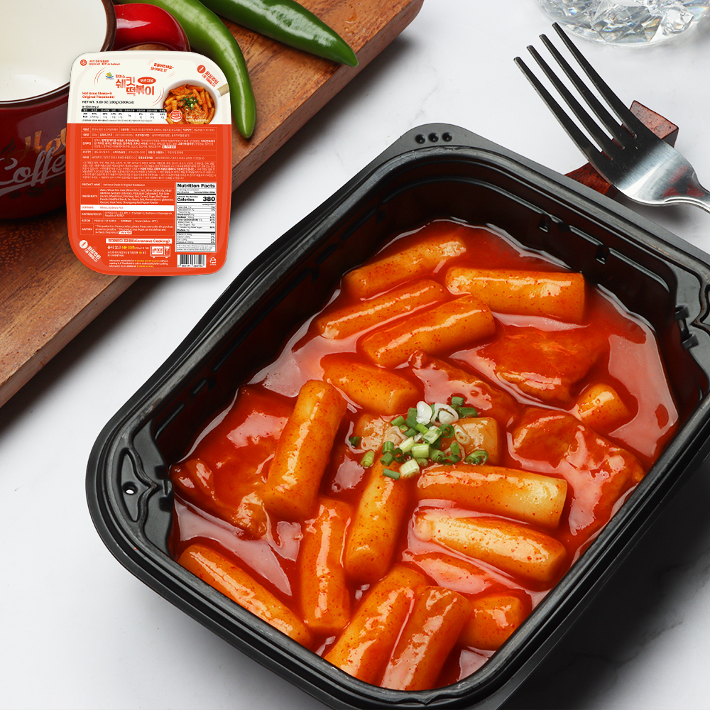 핫이슈 쉐킷 떡볶이 280g 4팩 오리지널 외 3종 전자레인지 조리 국물떡볶이 쌀떡볶이 - 상세 이미지 2