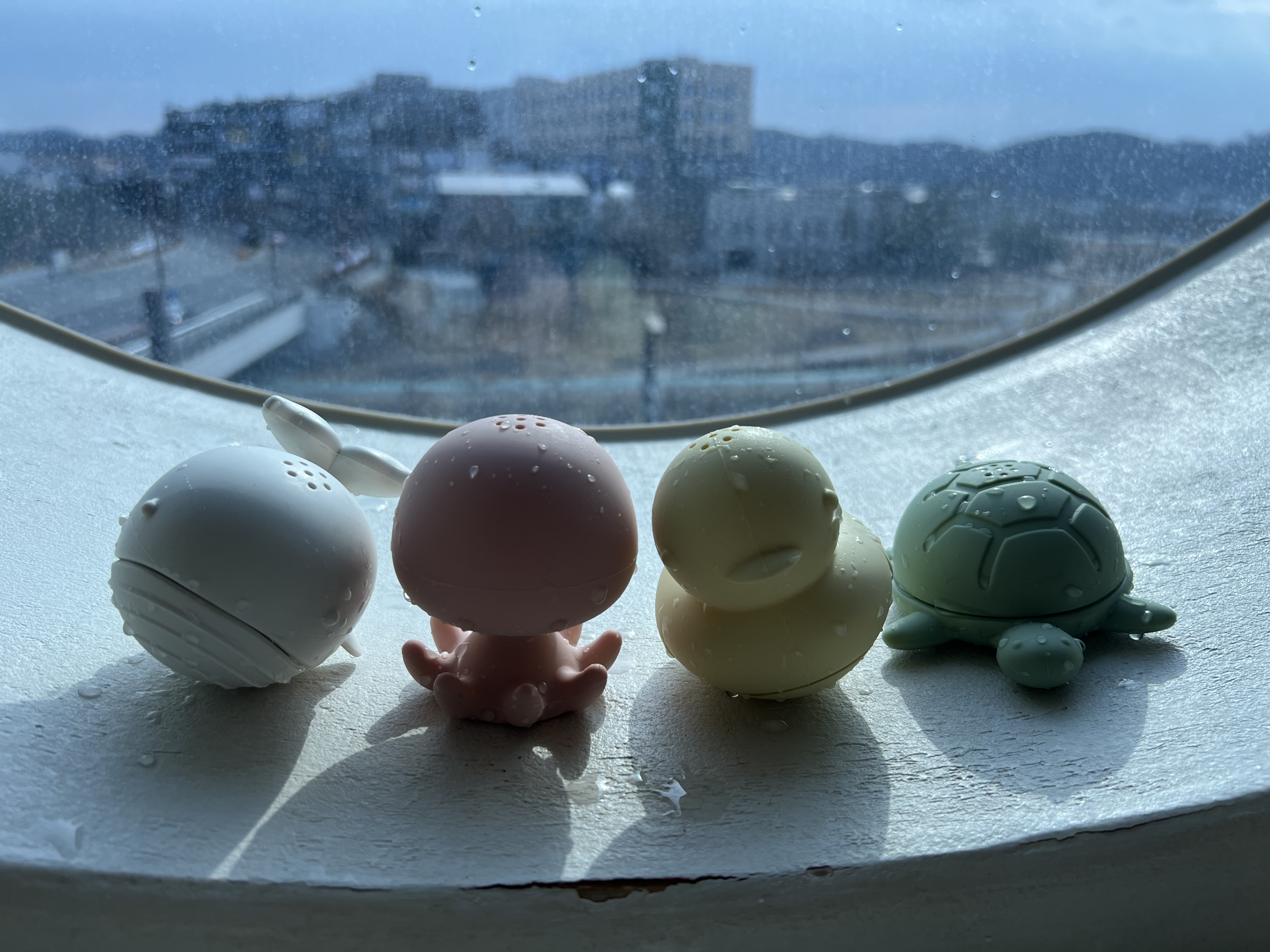 하이하트 분리세척 실리콘 아기 목욕놀이 장난감 4종 세트