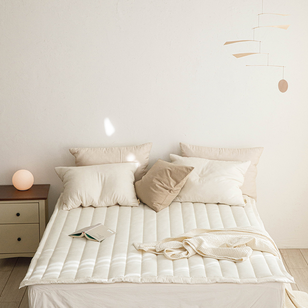 [풀세트]궁극의 부드러움 100% 모달 차렵이불+패드+베개커버, 라지킹 이불세트 상세 이미지 8