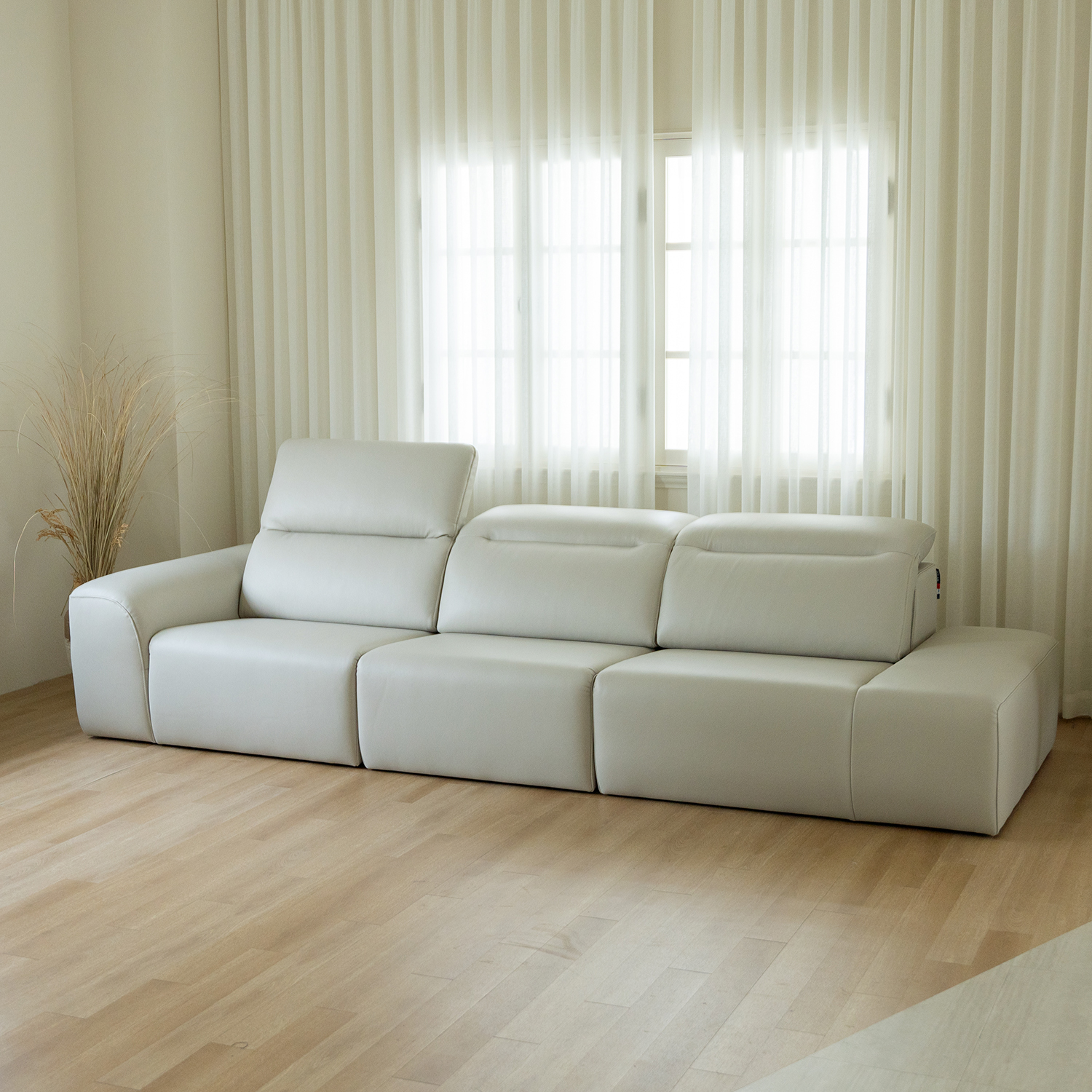 셀리나 모듈 오픈형 노바 레더 가죽 소파