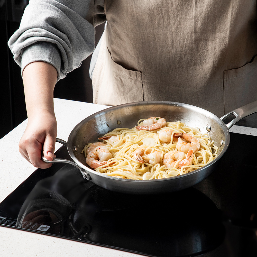 한일스텐레스 통5중 IH 베닉스 스텐 프라이팬 28cm