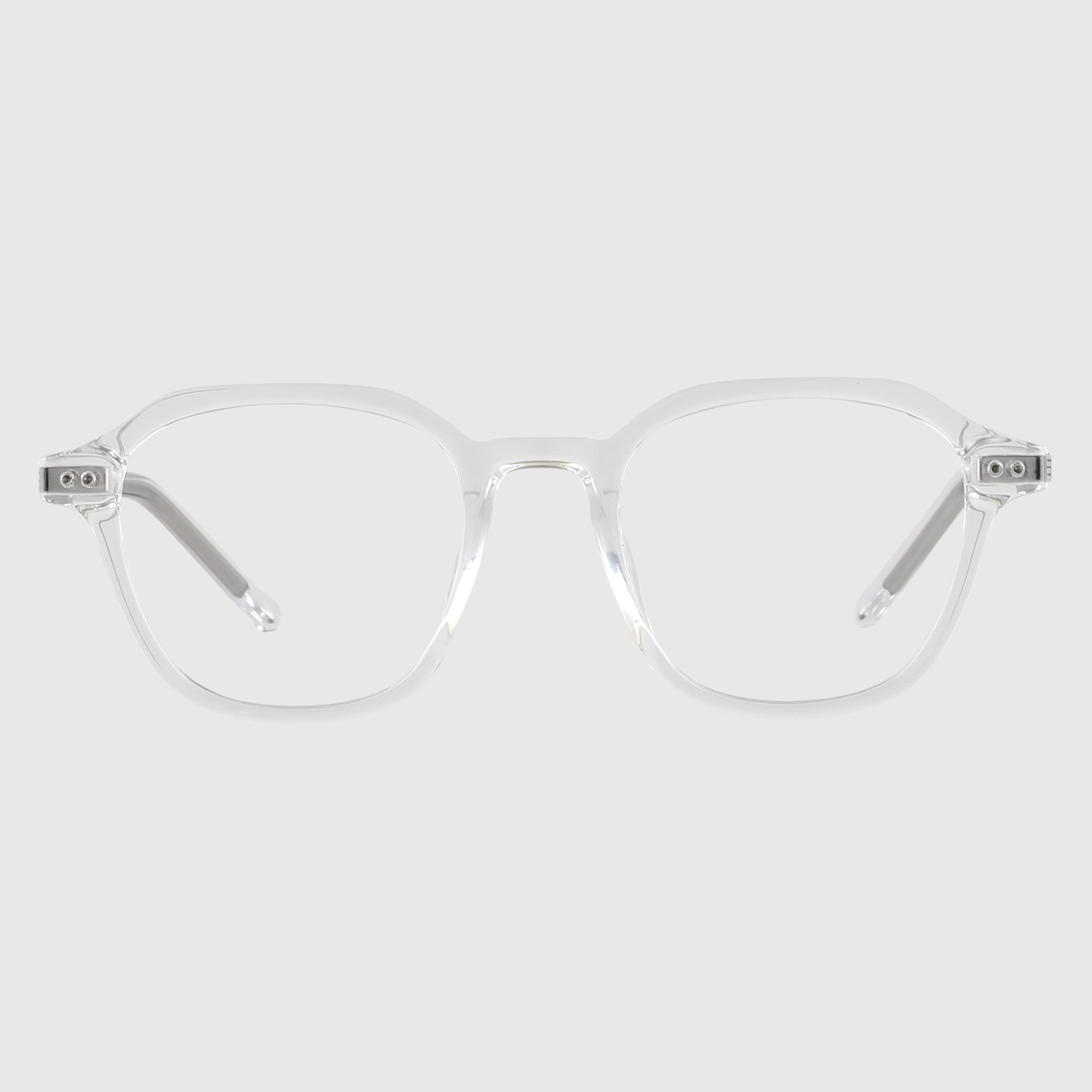 얼굴형에맞는 빅사이즈 투명 뿔테안경 블루라이트차단