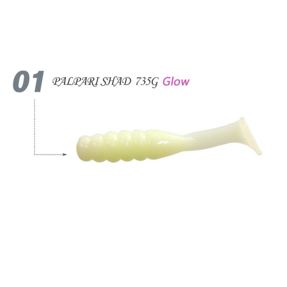 잇베이트 팔팔이쉐드 풀치웜 우럭웜 볼락웜 735G 글로우, 5.5cm(2.2인치) - 상세 이미지 2