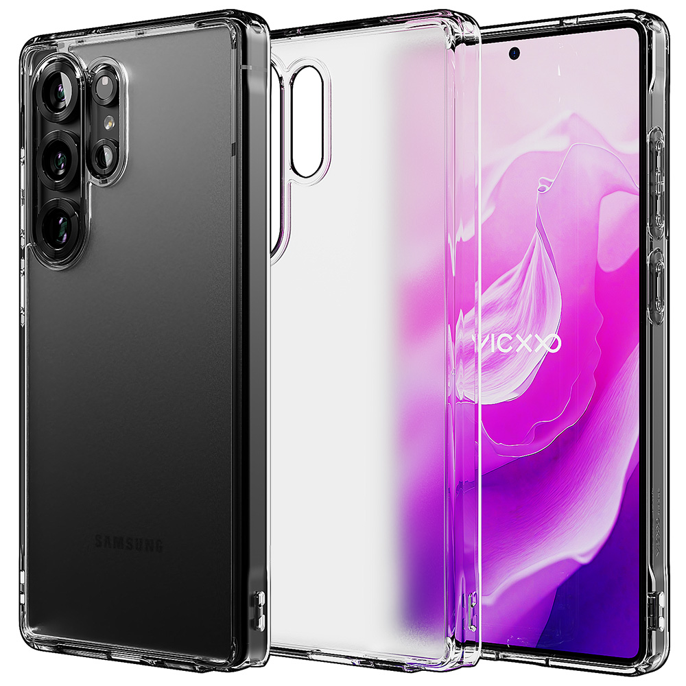 빅쏘 레빅터프 클리어 케이스 매트 투명, 갤럭시S25 울트라